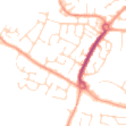 Daytime road noise heatmap for CM12 0EA