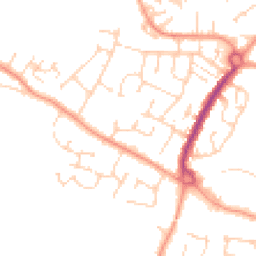 Daytime road noise heatmap for CM12 0ED