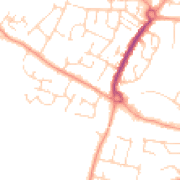 Daytime road noise heatmap for CM12 0EH