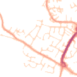 Daytime road noise heatmap for CM12 0LL
