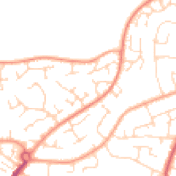 Daytime road noise heatmap for CM12 0YN