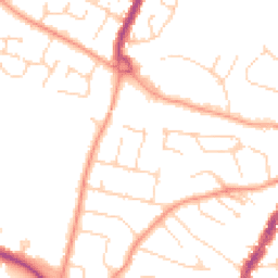 Daytime road noise heatmap for CM12 9HE