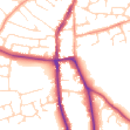 Daytime road noise heatmap for CM12 9LB