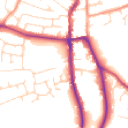 Daytime road noise heatmap for CM12 9LD