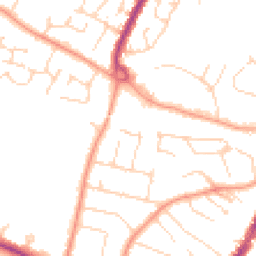 Daytime road noise heatmap for CM12 9LF