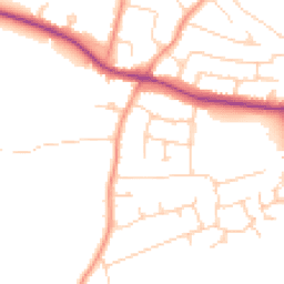 Daytime road noise heatmap for CM12 9NF