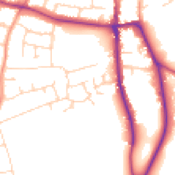Daytime road noise heatmap for CM12 9NS
