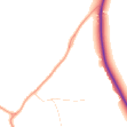 Daytime road noise heatmap for CM12 9TA