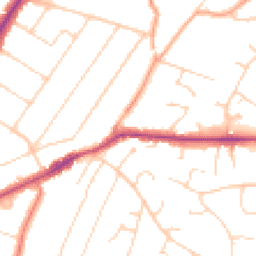 Daytime road noise heatmap for CM13 1AF