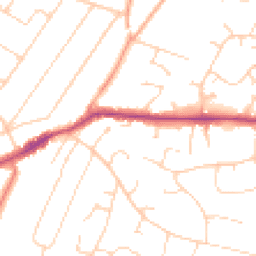Daytime road noise heatmap for CM13 1AH