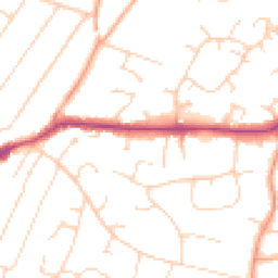 Daytime road noise heatmap for CM13 1AJ