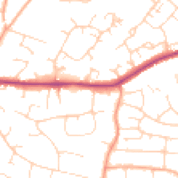 Daytime road noise heatmap for CM13 1AP