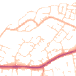 Daytime road noise heatmap for CM13 1AQ