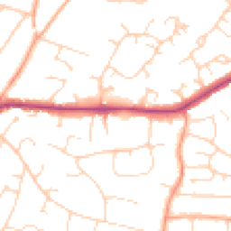 Daytime road noise heatmap for CM13 1AT
