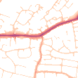 Daytime road noise heatmap for CM13 1AX