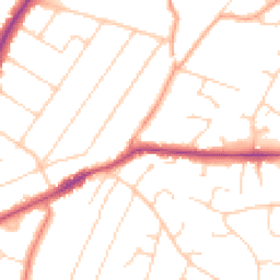 Daytime road noise heatmap for CM13 1AY