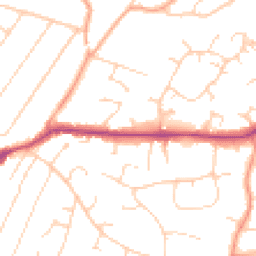 Daytime road noise heatmap for CM13 1BA