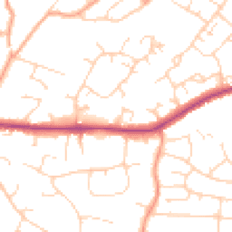 Daytime road noise heatmap for CM13 1BG