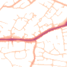 Daytime road noise heatmap for CM13 1BJ