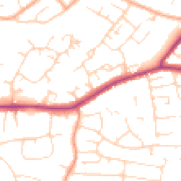 Daytime road noise heatmap for CM13 1BN