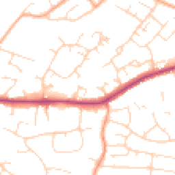 Daytime road noise heatmap for CM13 1BQ