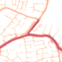 Daytime road noise heatmap for CM13 1BS