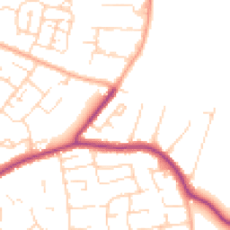 Daytime road noise heatmap for CM13 1BT