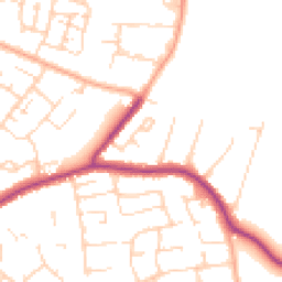 Daytime road noise heatmap for CM13 1BU