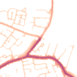 Daytime road noise heatmap for CM13 1BZ