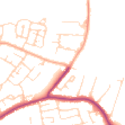 Daytime road noise heatmap for CM13 1DA