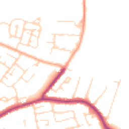 Daytime road noise heatmap for CM13 1DJ