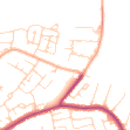 Daytime road noise heatmap for CM13 1DQ