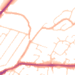 Daytime road noise heatmap for CM13 1DU