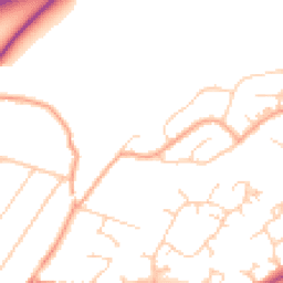 Daytime road noise heatmap for CM13 1DY