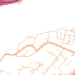 Daytime road noise heatmap for CM13 1ET