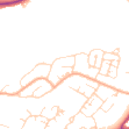 Daytime road noise heatmap for CM13 1EZ