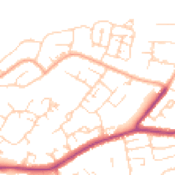 Daytime road noise heatmap for CM13 1LB