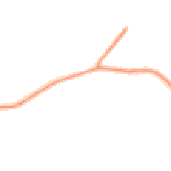 Night-time road noise heatmap for CM13 1NA