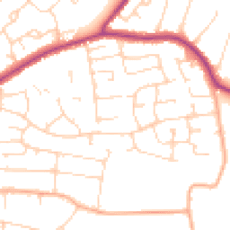 Daytime road noise heatmap for CM13 1NE