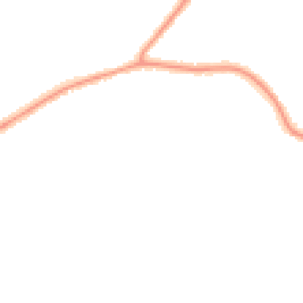 Night-time road noise heatmap for CM13 1NG