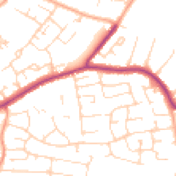 Daytime road noise heatmap for CM13 1NJ