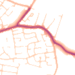 Daytime road noise heatmap for CM13 1NR