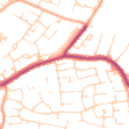 Daytime road noise heatmap for CM13 1PD