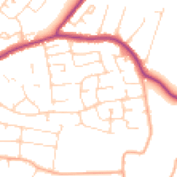 Daytime road noise heatmap for CM13 1QR