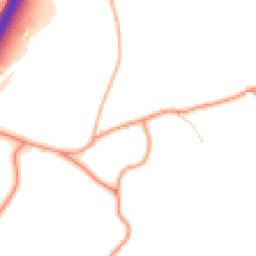 Daytime road noise heatmap for CM13 1UJ