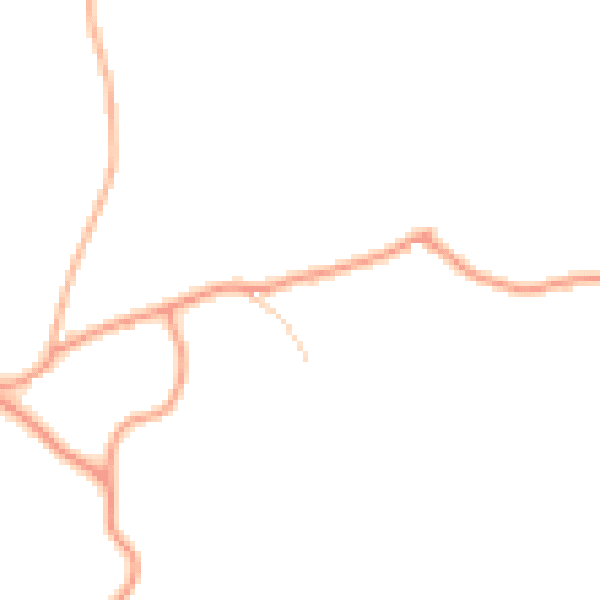 Daytime road noise heatmap for CM13 1UL