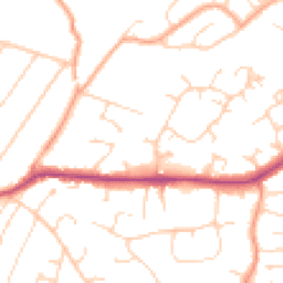 Daytime road noise heatmap for CM13 1YG
