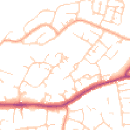 Daytime road noise heatmap for CM13 1YN