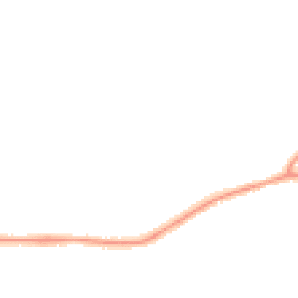 Night-time road noise heatmap for CM13 1YN