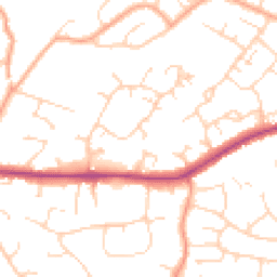 Daytime road noise heatmap for CM13 1YR